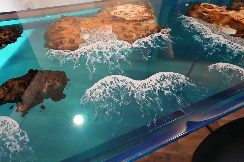 ハワイOceanレジンテーブル