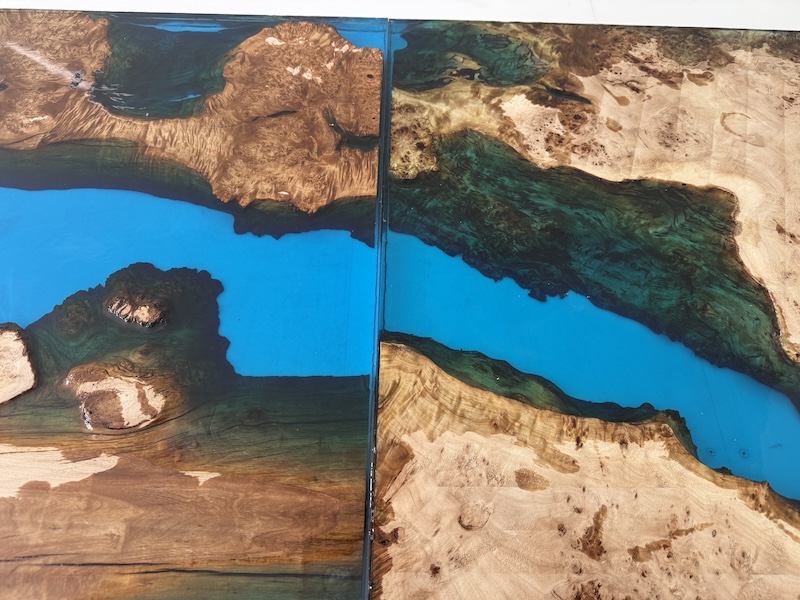 カエデレジンテーブル　レジンテーブル