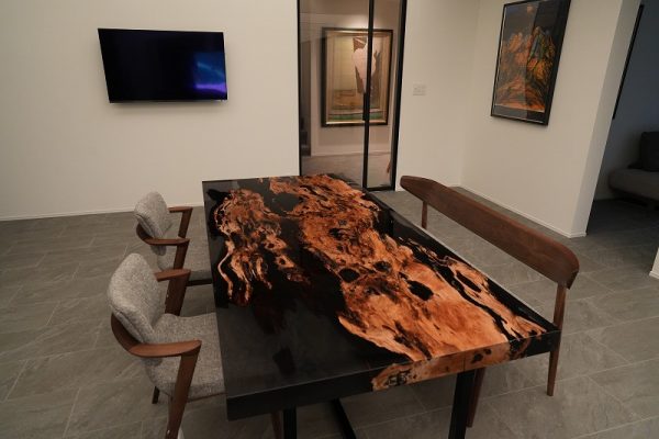 和モダンレジンダイニングテーブル