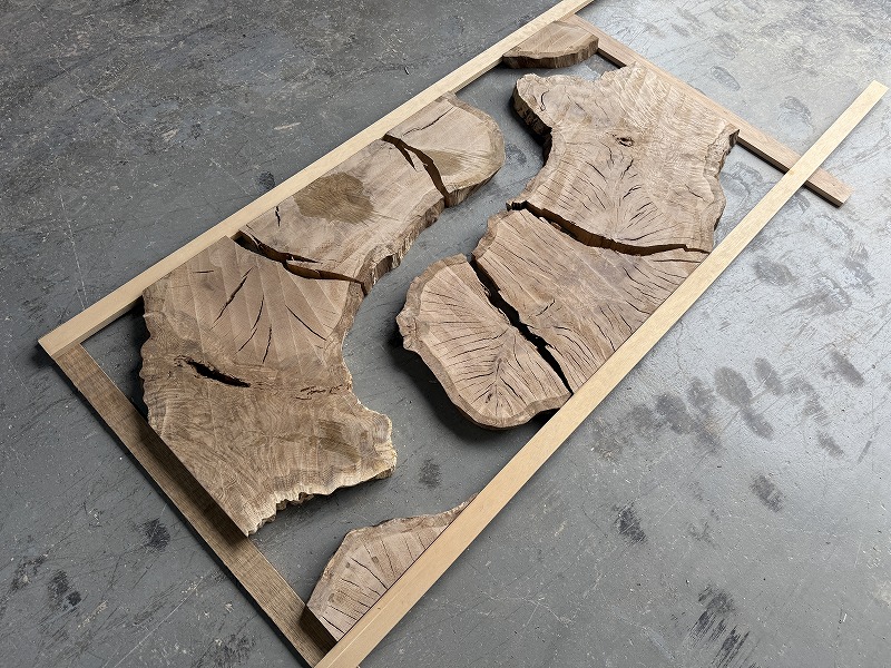 富士樹海ナラ　持ち込みレジンテーブル