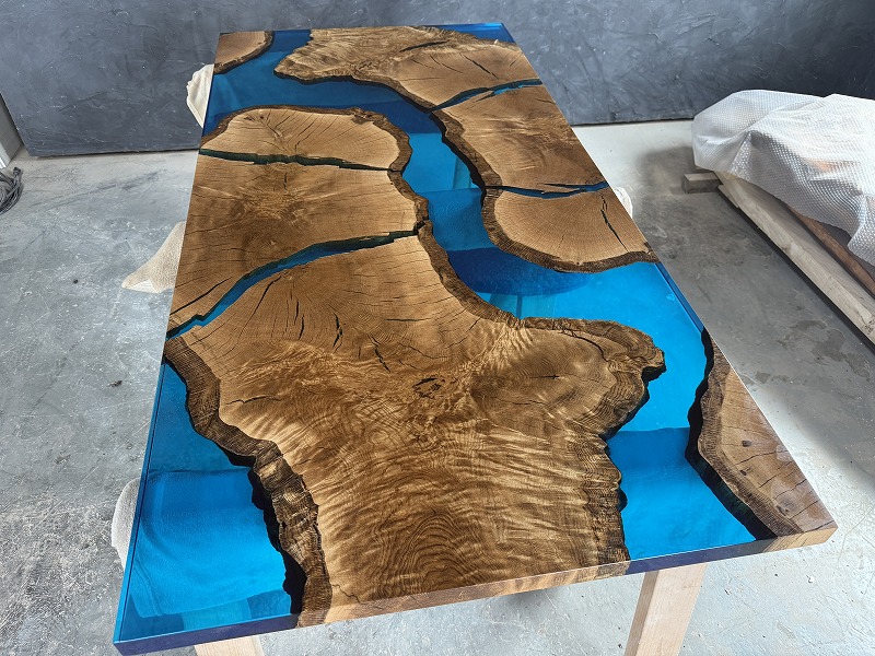 富士樹海ナラ　持ち込みレジンテーブル