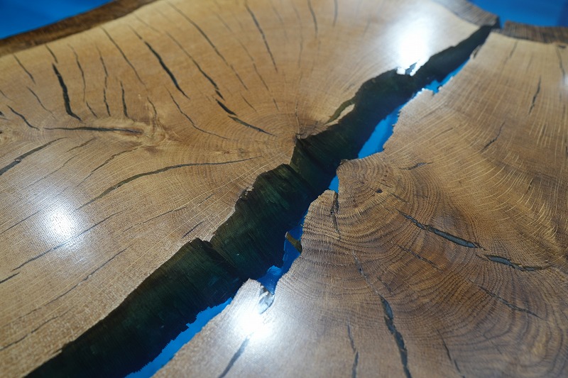 【山梨県】富士樹海ナラ　持ち込みレジンテーブル