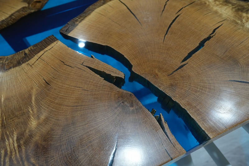 【山梨県】富士樹海ナラ　持ち込みレジンテーブル