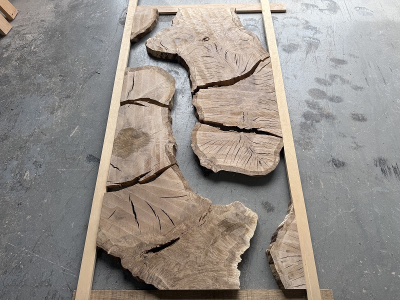 富士樹海ナラ　持ち込みレジンテーブル