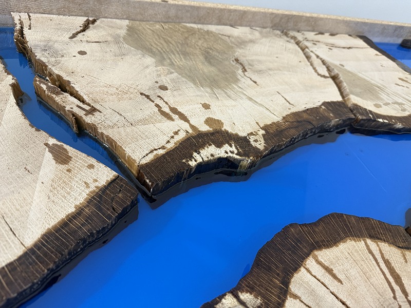 富士樹海ナラ　持ち込みレジンテーブル