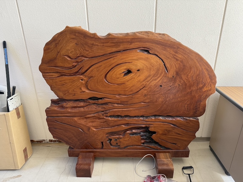 神代杉レジンテーブル　製作