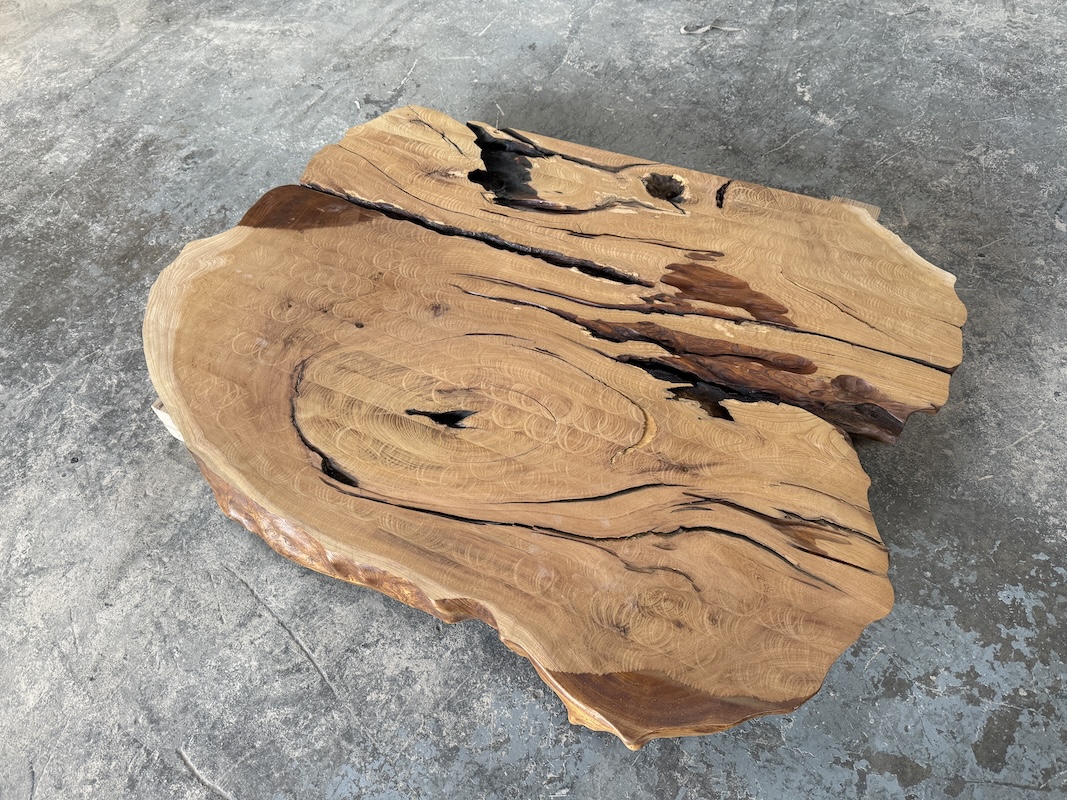 神代杉レジンテーブル　製作