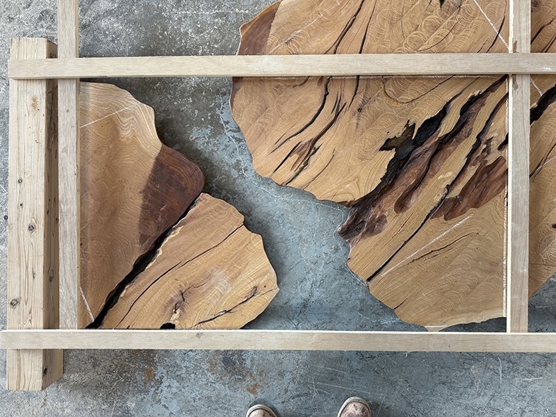 神代杉レジンテーブル