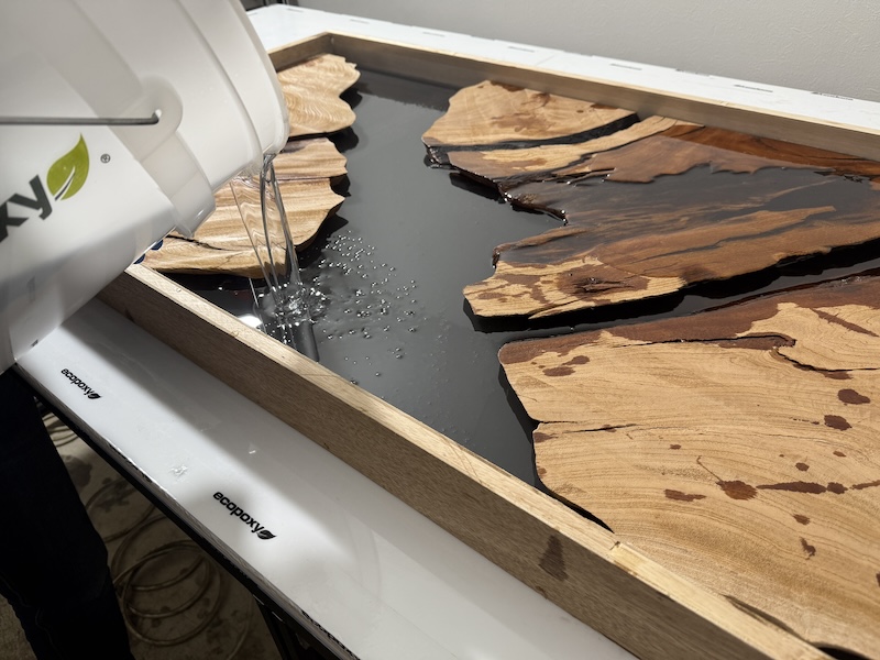 レ神代杉レジンテーブル