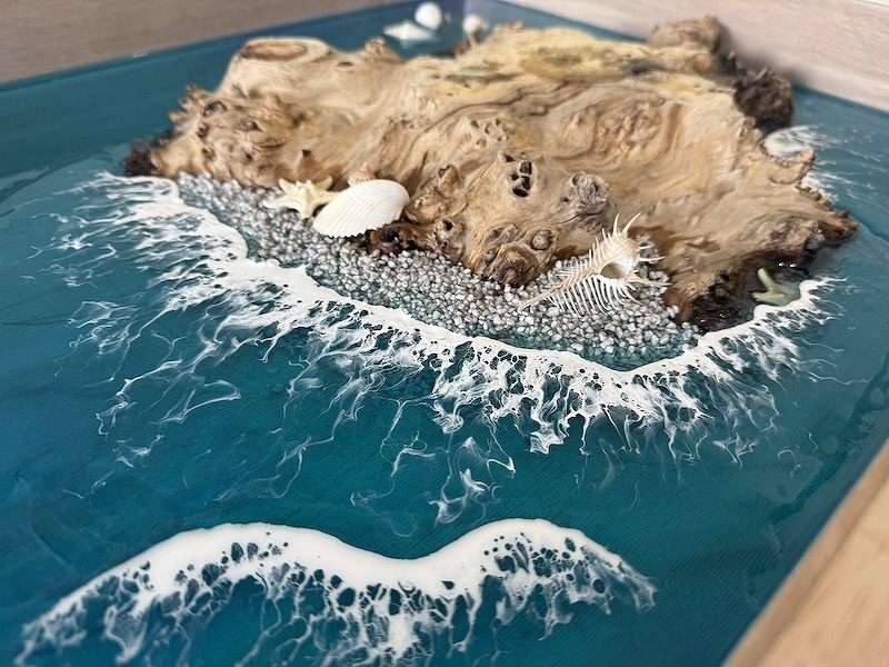 神代杉レジンテーブル