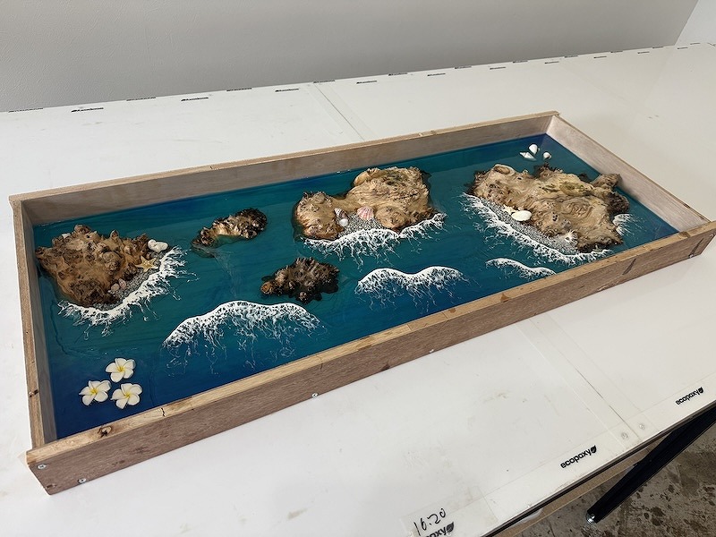 神代杉レジンテーブル