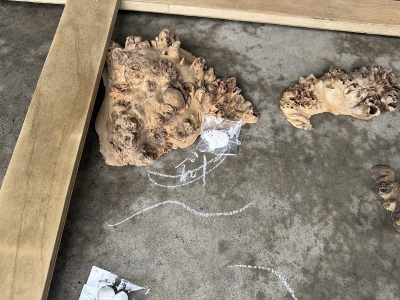 神代杉レジンテーブル