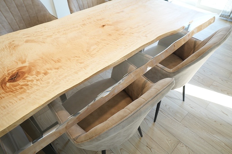 【静岡県】栃×PREMIUMクリアレジンテーブル