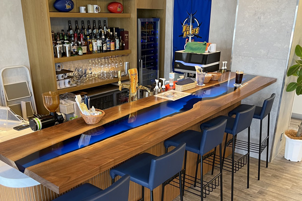 【埼玉県ワイルドナイツ様】ワイルドブルー レジンカウンター