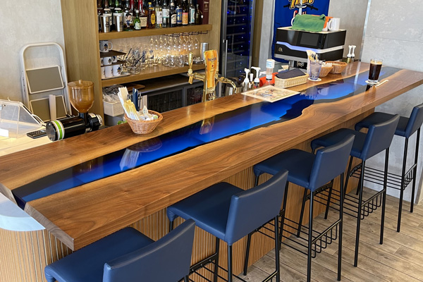 【埼玉県ワイルドナイツ様】ワイルドブルー レジンカウンター