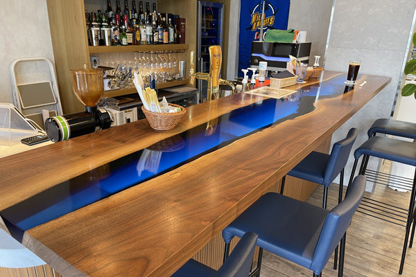 【埼玉県ワイルドナイツ様】ワイルドブルー レジンカウンター