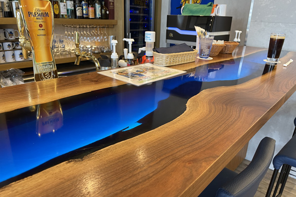 【埼玉県ワイルドナイツ様】ワイルドブルー レジンカウンター