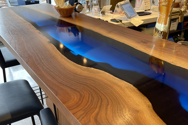 【埼玉県ワイルドナイツ様】ワイルドブルー レジンカウンター