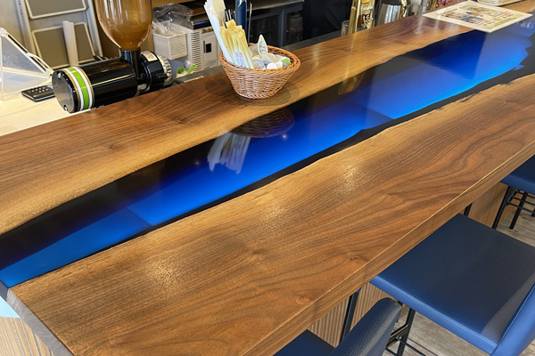 【埼玉県ワイルドナイツ様】ワイルドブルー レジンカウンター