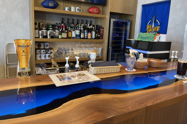 【埼玉県ワイルドナイツ様】ワイルドブルー レジンカウンター