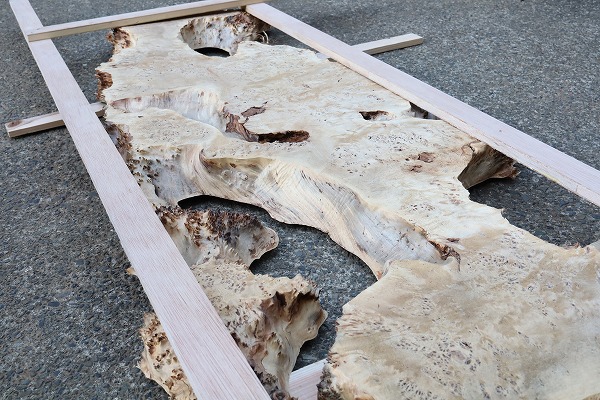 レジンテーブル 倉庫