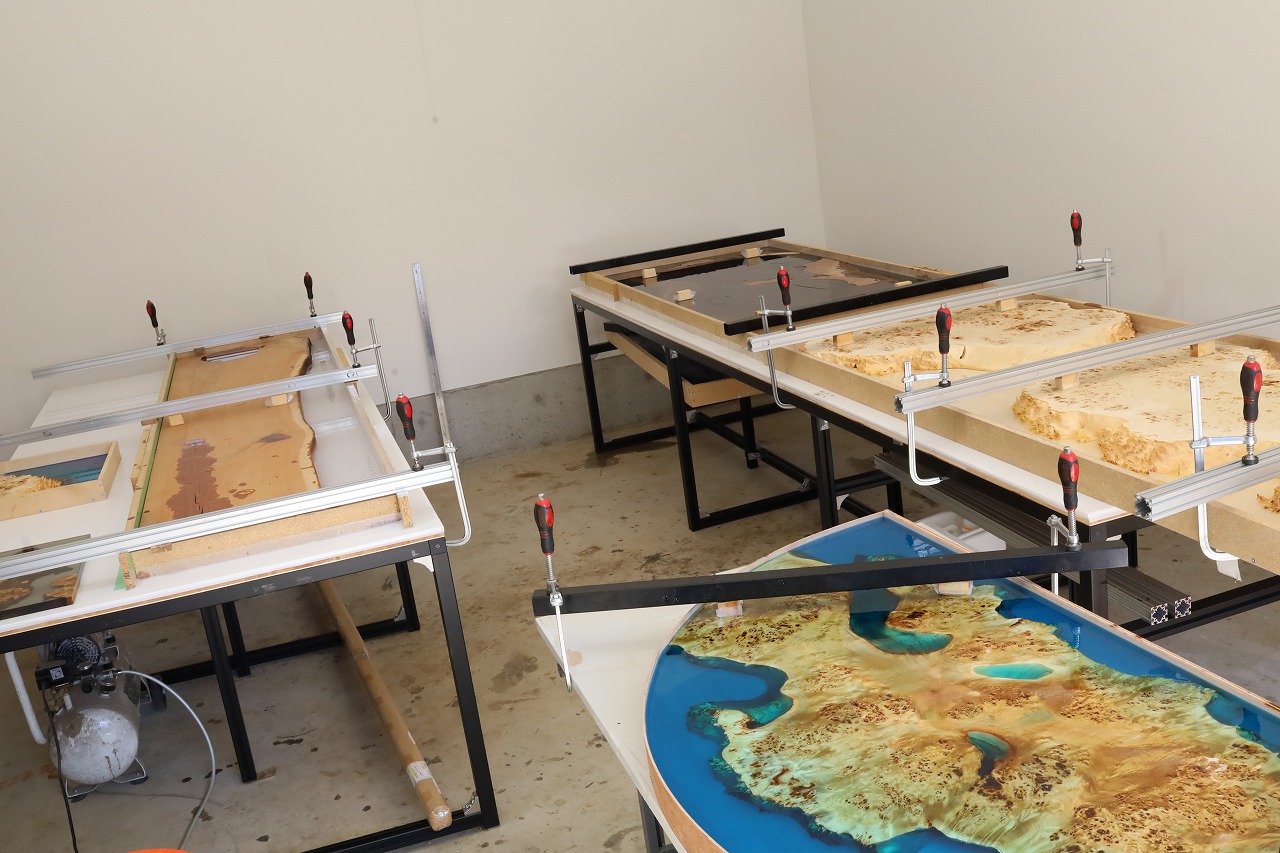 レジンテーブル