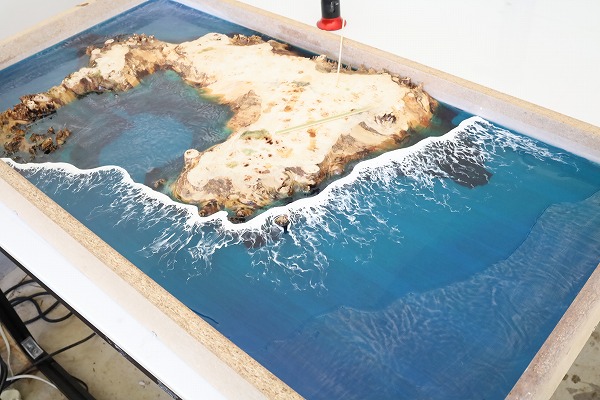 レジンテーブル 倉庫