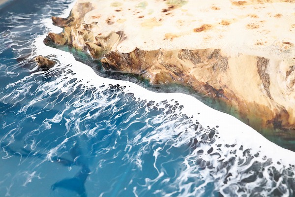 レジンテーブル 倉庫