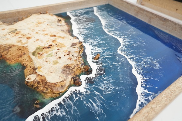 レジンテーブル 倉庫