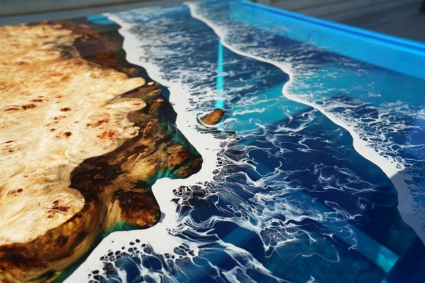 【神奈川県】ポプラ×Oceanレジンテーブル