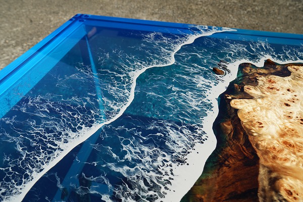 【神奈川県】ポプラ×Oceanレジンテーブル