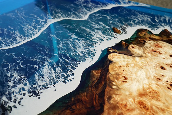 【神奈川県】ポプラ×Oceanレジンテーブル