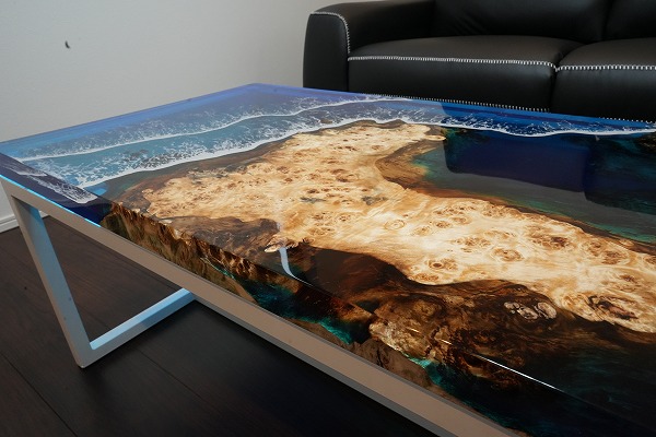 【神奈川県】ポプラ×Oceanレジンテーブル