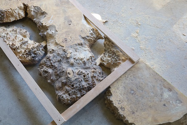 レジンテーブル 倉庫