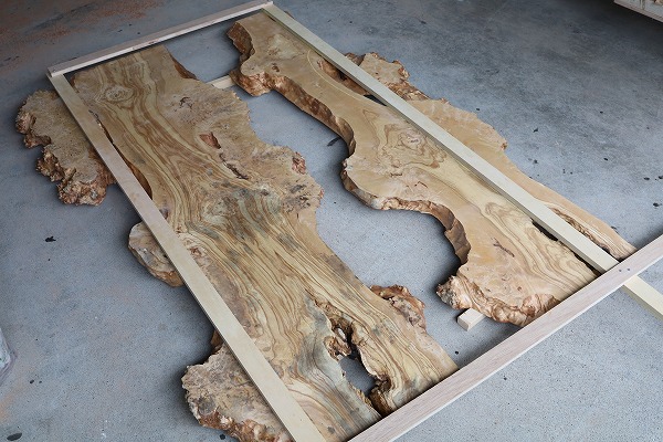 レジンテーブル 倉庫