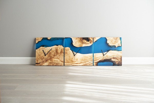 【東京都】オリーブ×クリアブルー レジンテーブル