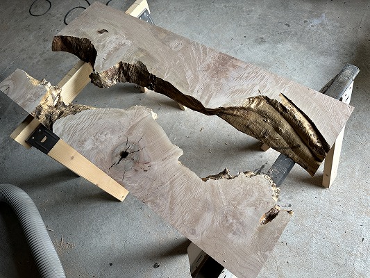 レジンテーブル 倉庫