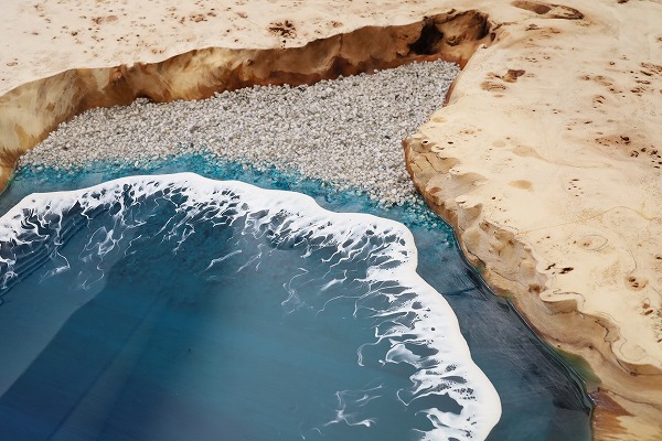 レジンテーブル 倉庫