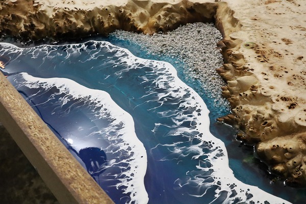 レジンテーブル 倉庫