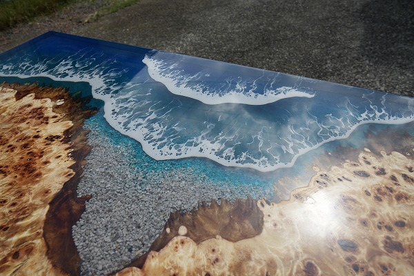 【兵庫県淡路島】ポプラ×Oceanレジンテーブル