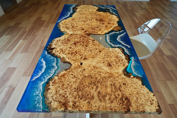 【兵庫県淡路島】ポプラ×Oceanレジンテーブル