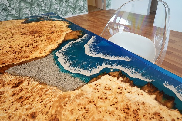 【兵庫県淡路島】ポプラ×Oceanレジンテーブル