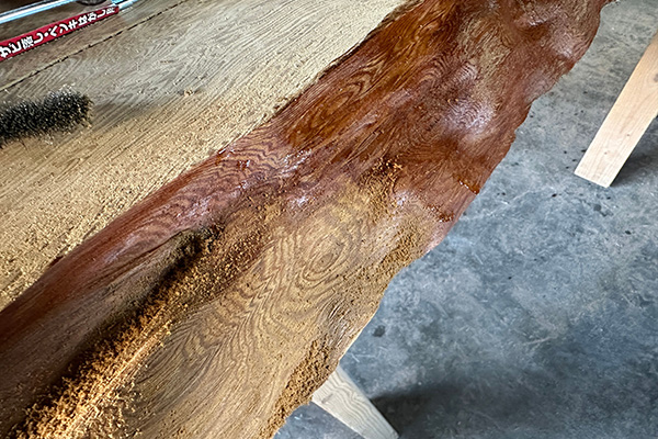 レジンテーブル 倉庫