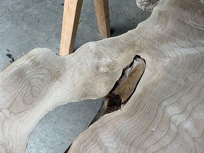 レジンテーブル 倉庫