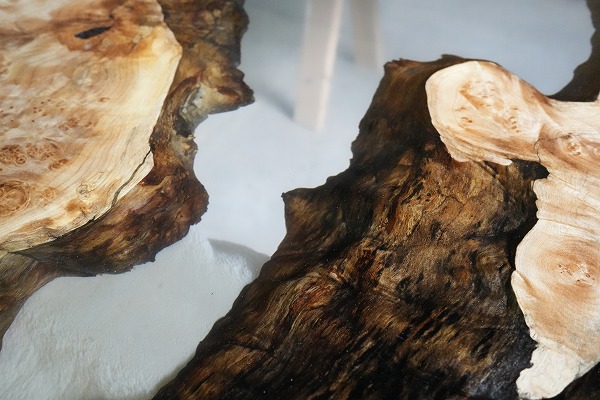 【京都府】メープル×dark IIクリアレジンテーブル