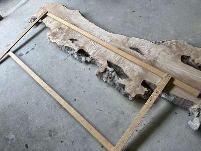 レジンテーブル 倉庫