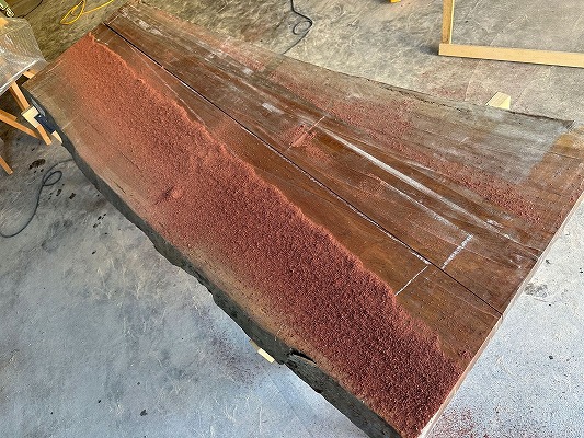 レジンテーブル 倉庫