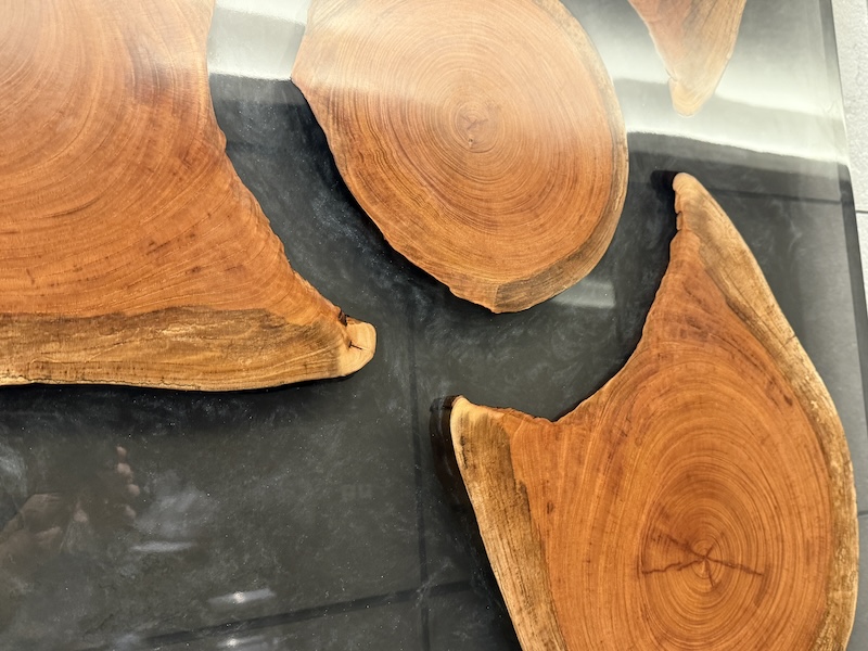 【野村不動産プラウド府中グレイス】欅壁掛けレジンアート