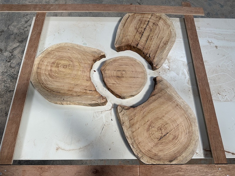 レジンテーブル　流し込み