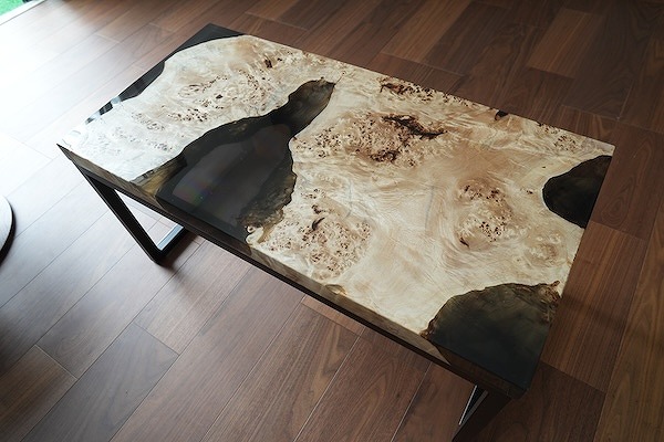 【静岡県熱海市】ポプラ×dark II ふるさと納税レジンテーブル　